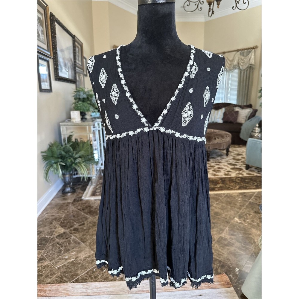 EUC, Free People Light Gauzy Boho Top Small